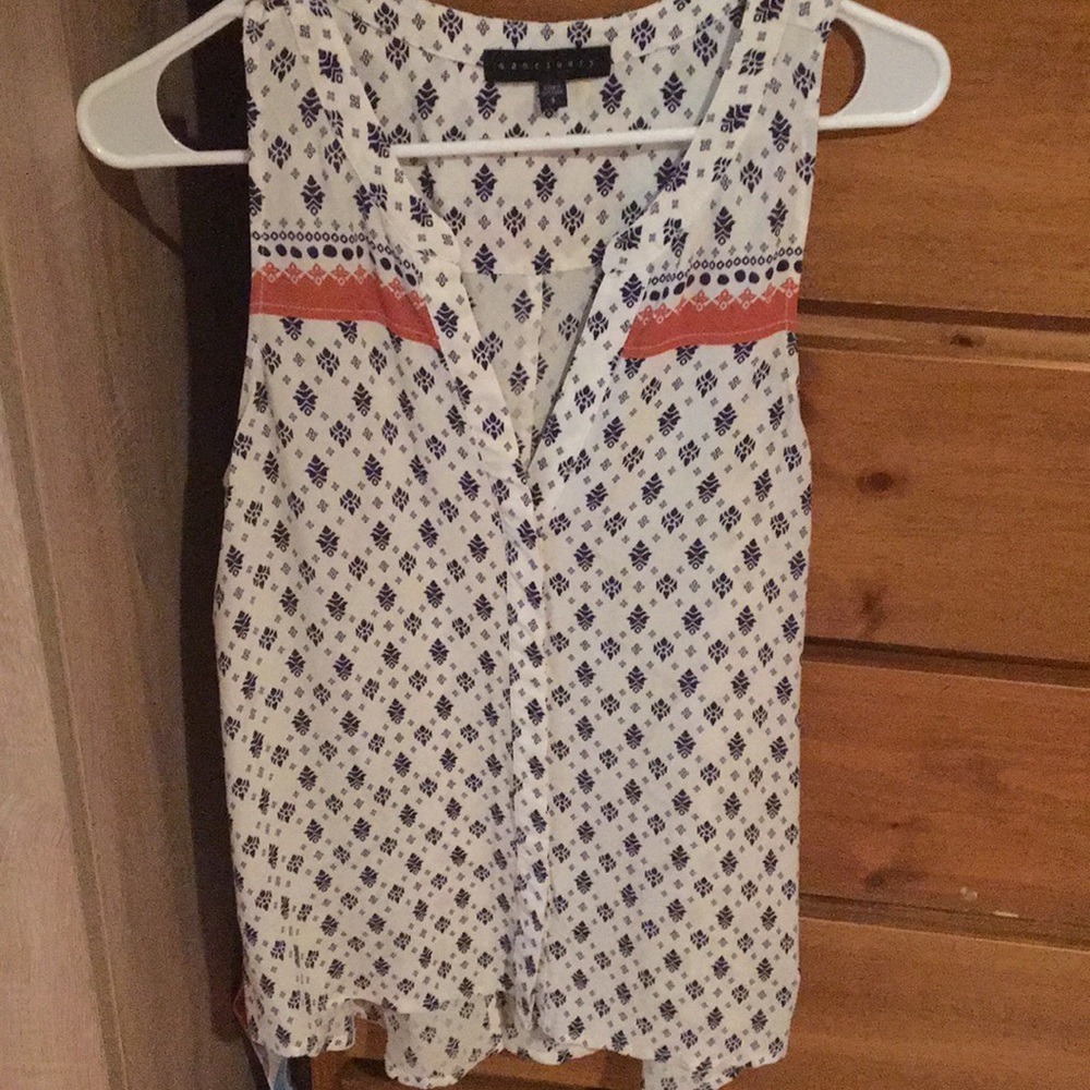 Sanctuary high low blouse size small